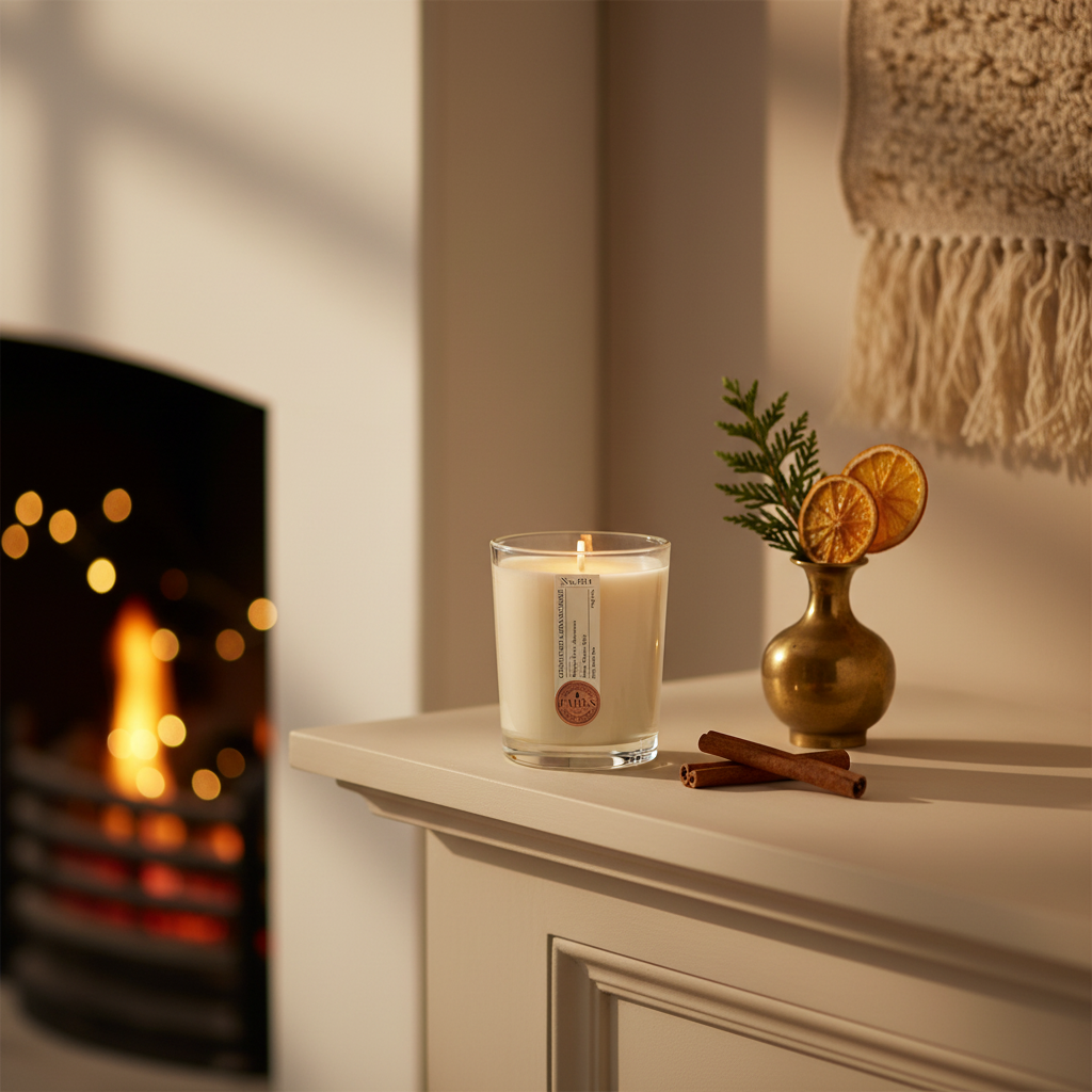 CEDARWOOD & ORANGE SPICE CANDLE 180G