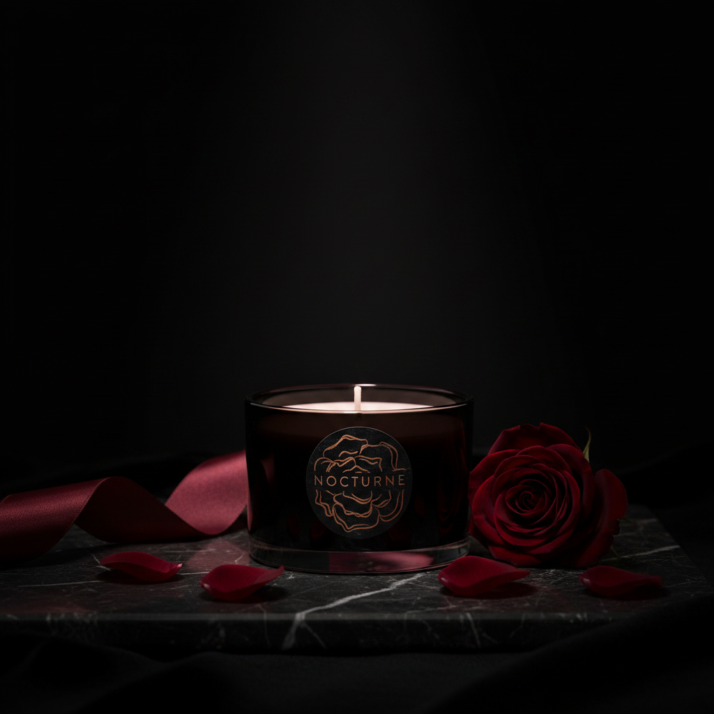 NOCTURNE DARK ROSE TRAVEL CANDLE 70G