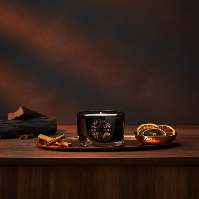 NOCTURNE FIRESIDE EMBERS TRAVEL CANDLE 70G