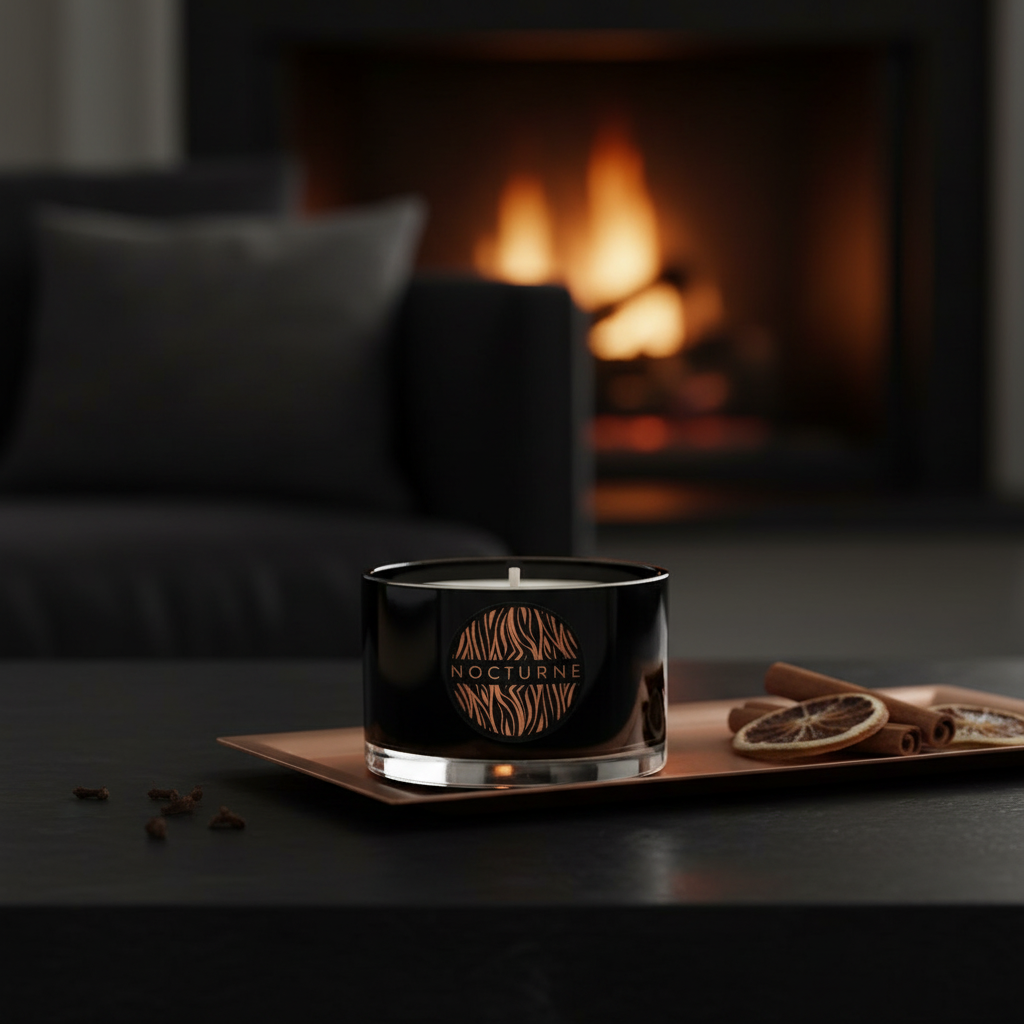 NOCTURNE FIRESIDE EMBERS TRAVEL CANDLE 70G