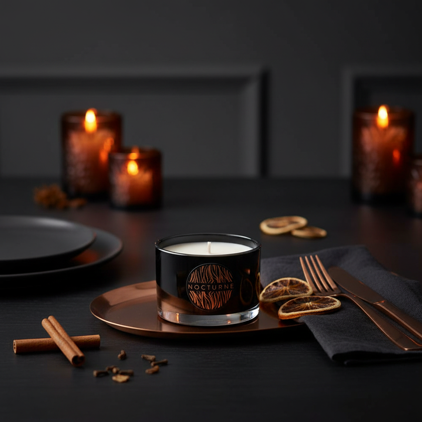 NOCTURNE FIRESIDE EMBERS TRAVEL CANDLE 70G