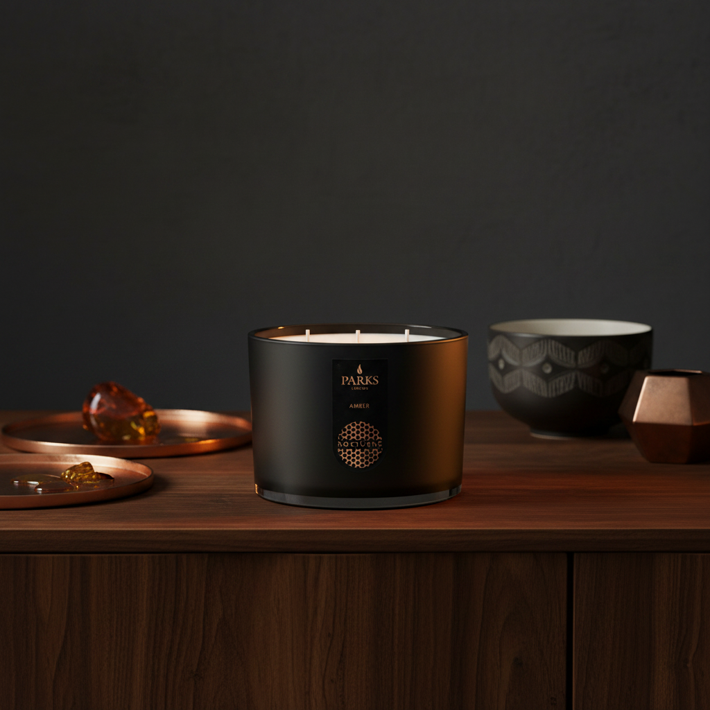 AMBER 3 WICK SCENTED CANDLE 350G