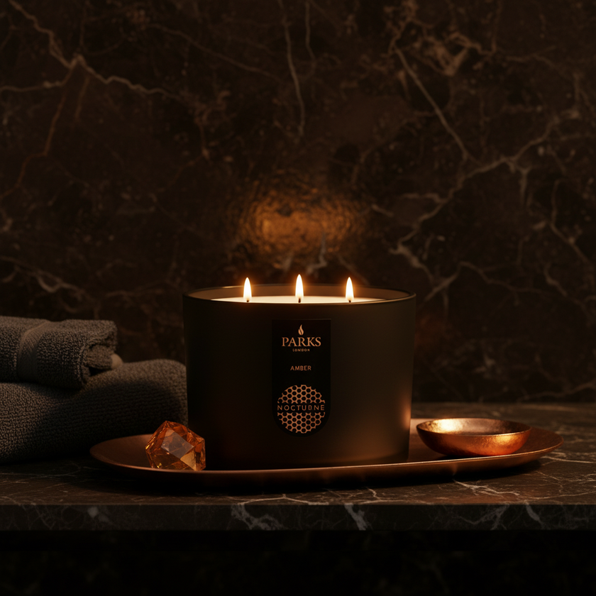 AMBER 3 WICK SCENTED CANDLE 350G