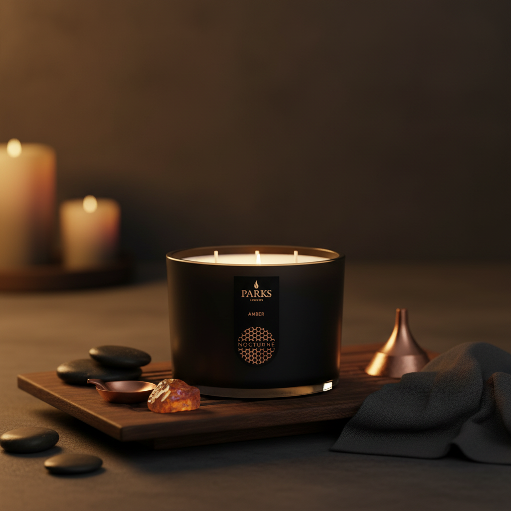 AMBER 3 WICK SCENTED CANDLE 350G