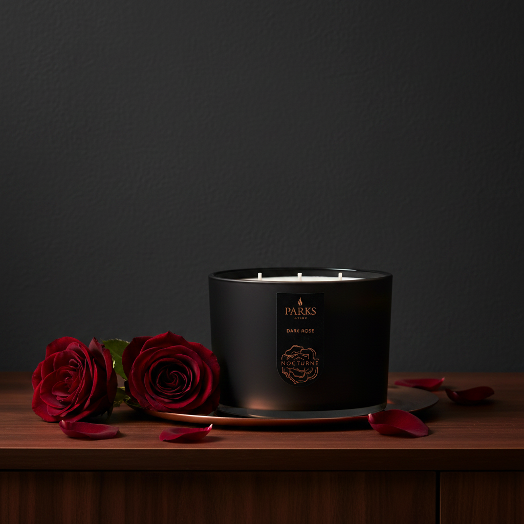 DARK ROSE 3 WICK SCENTED CANDLE 350G