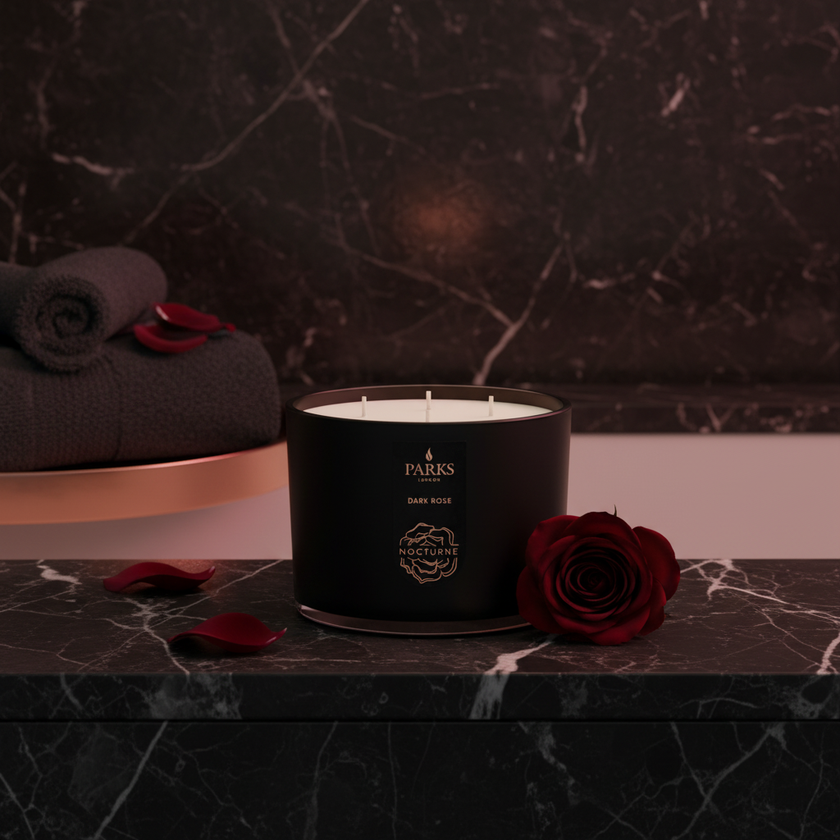 DARK ROSE 3 WICK SCENTED CANDLE 350G