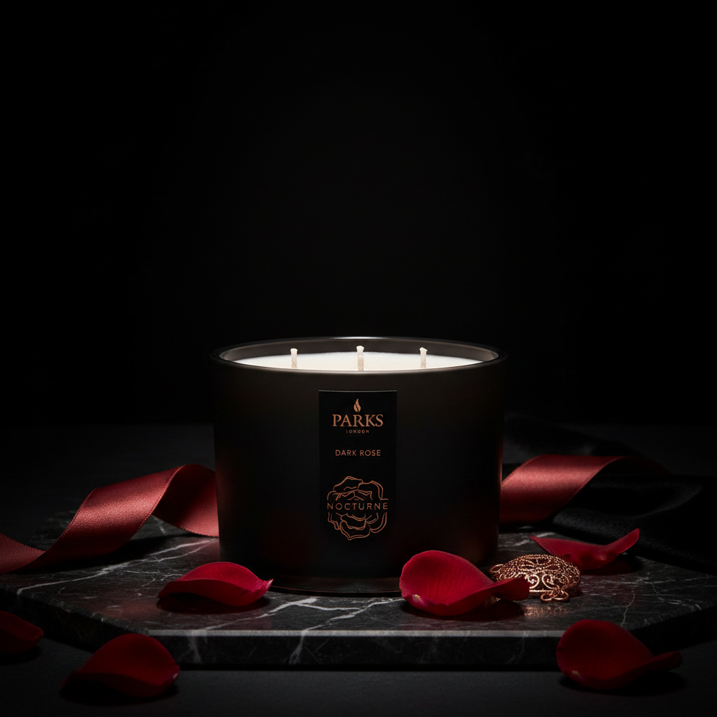 DARK ROSE 3 WICK SCENTED CANDLE 350G