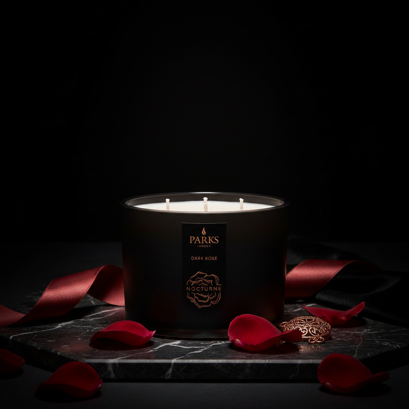 DARK ROSE 3 WICK SCENTED CANDLE 350G