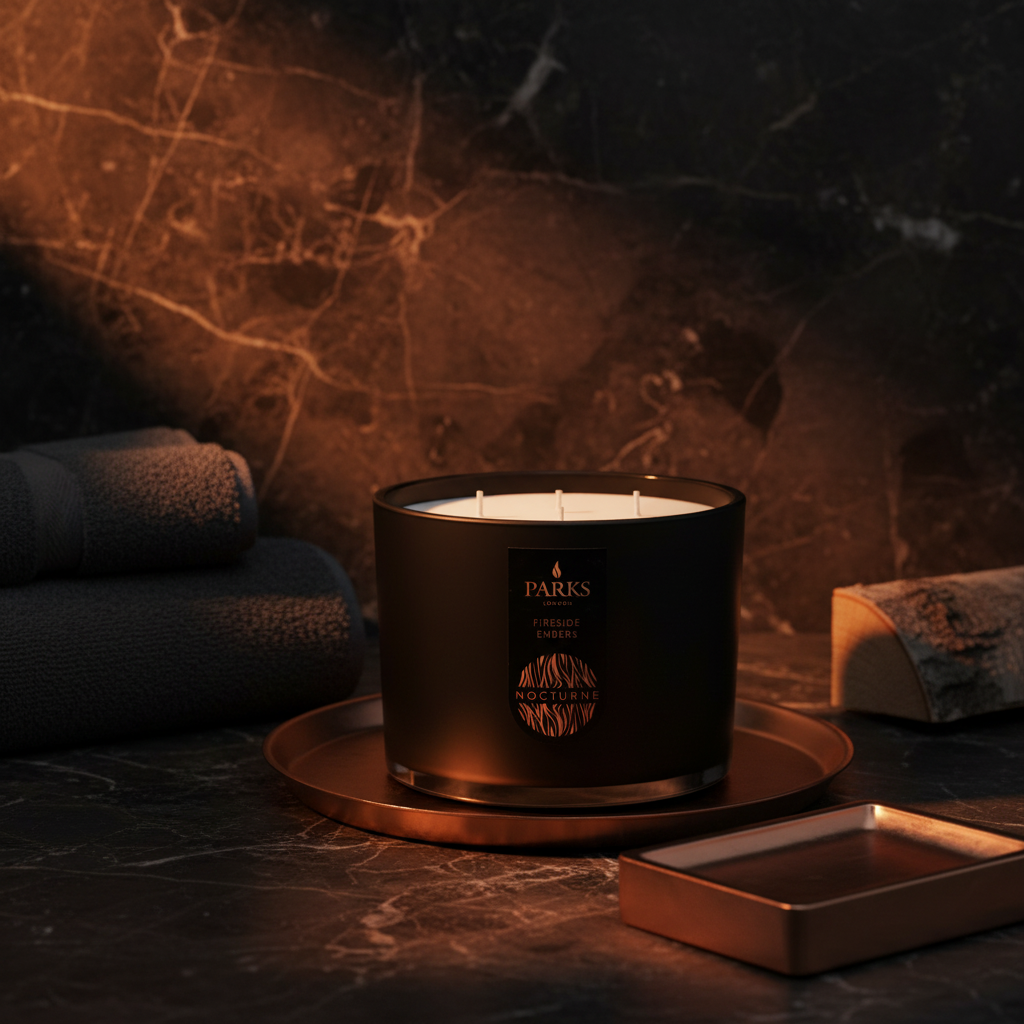 FIRESIDE EMBERS 3 WICK SCENTED CANDLE 350G