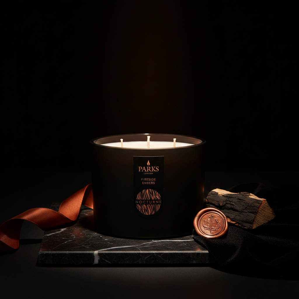 FIRESIDE EMBERS 3 WICK SCENTED CANDLE 350G