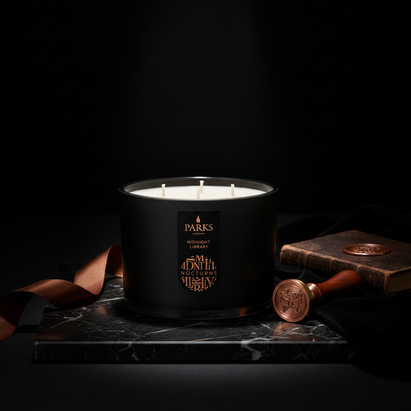 MIDNIGHT LIBRARY 3 WICK SCENTED CANDLE 350G