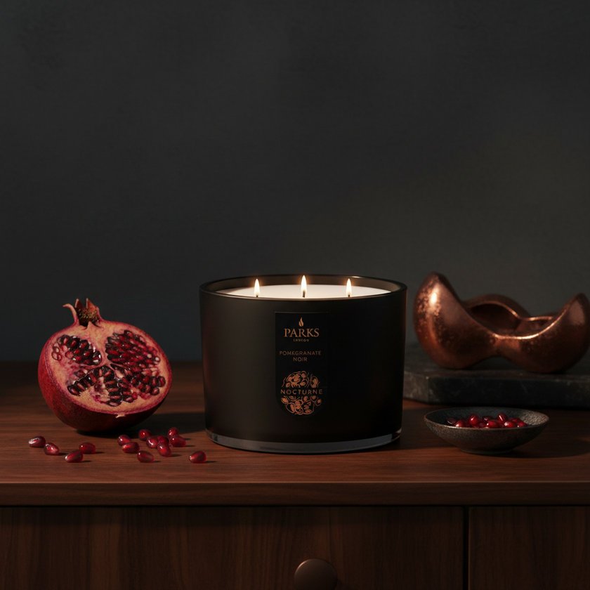POMEGRANATE NOIR 3 WICK SCENTED CANDLE 350G