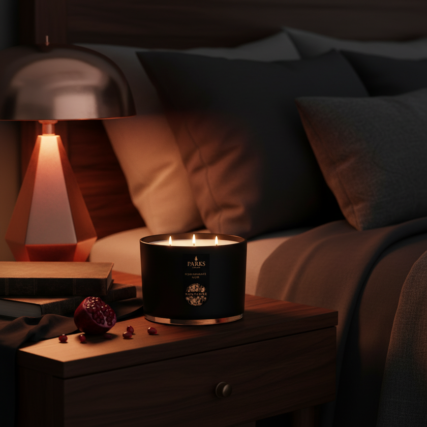 POMEGRANATE NOIR 3 WICK SCENTED CANDLE 350G