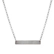 Finger Print Bar Necklace