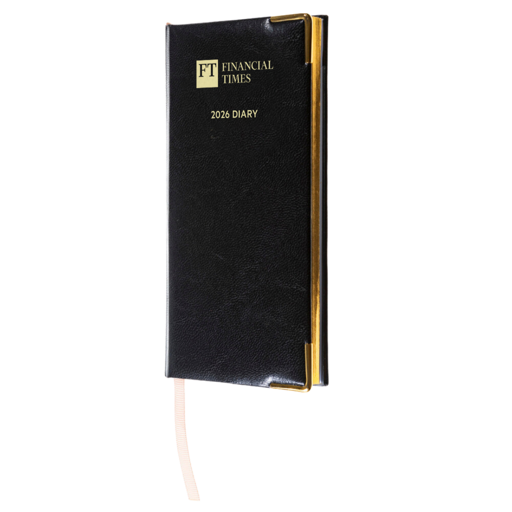 2026 Portrait Pocket Diary - Week to View - Black (PC-26)