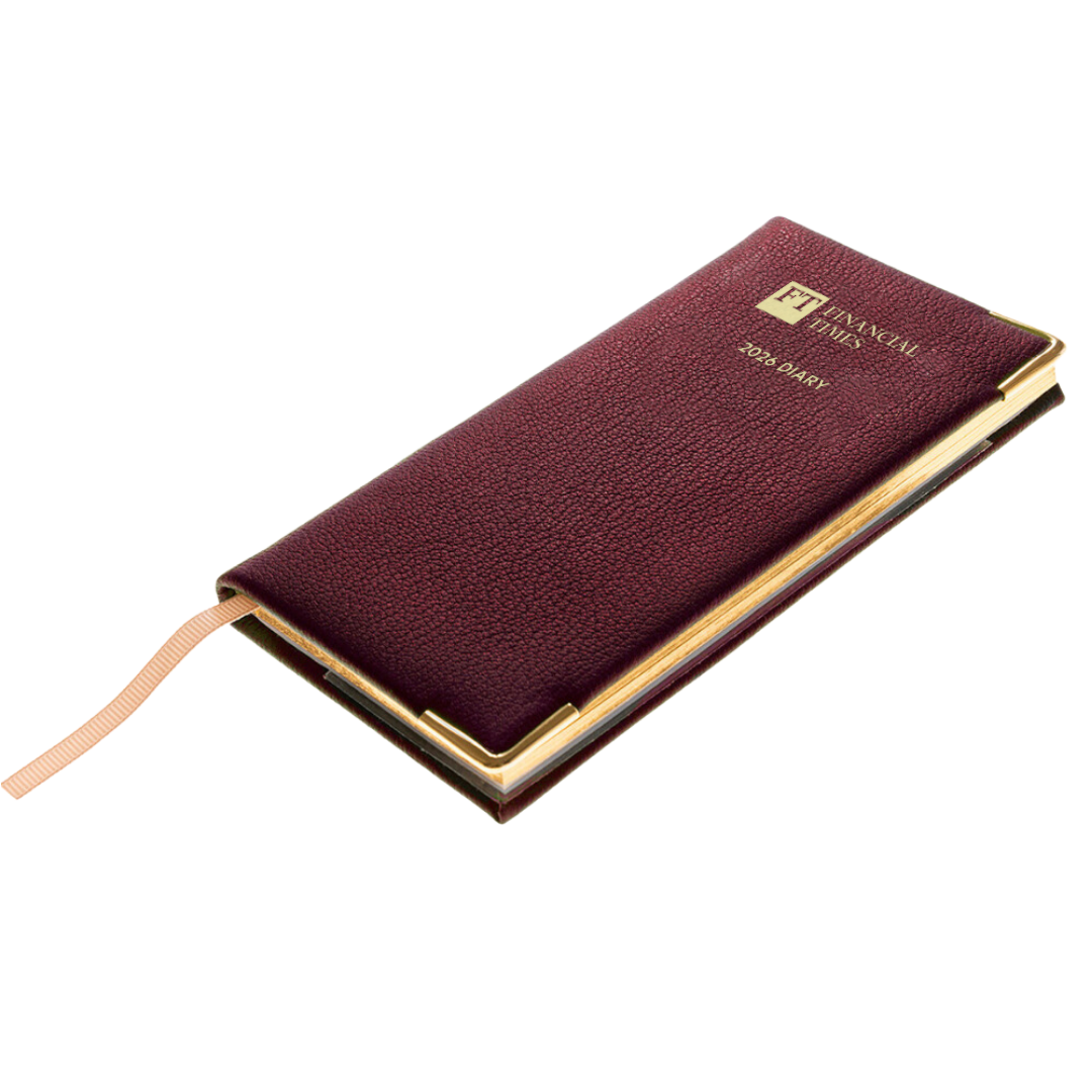 2026 Portrait Pocket Diary - Week to View - Claret
