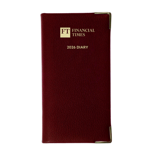 2026 Portrait Pocket Diary - Week to View - Claret