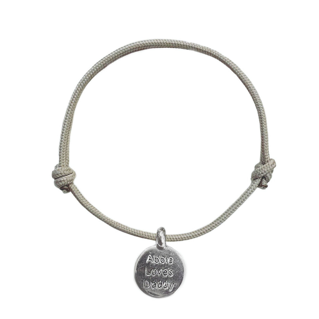 Personalised Disc Rope Bracelets