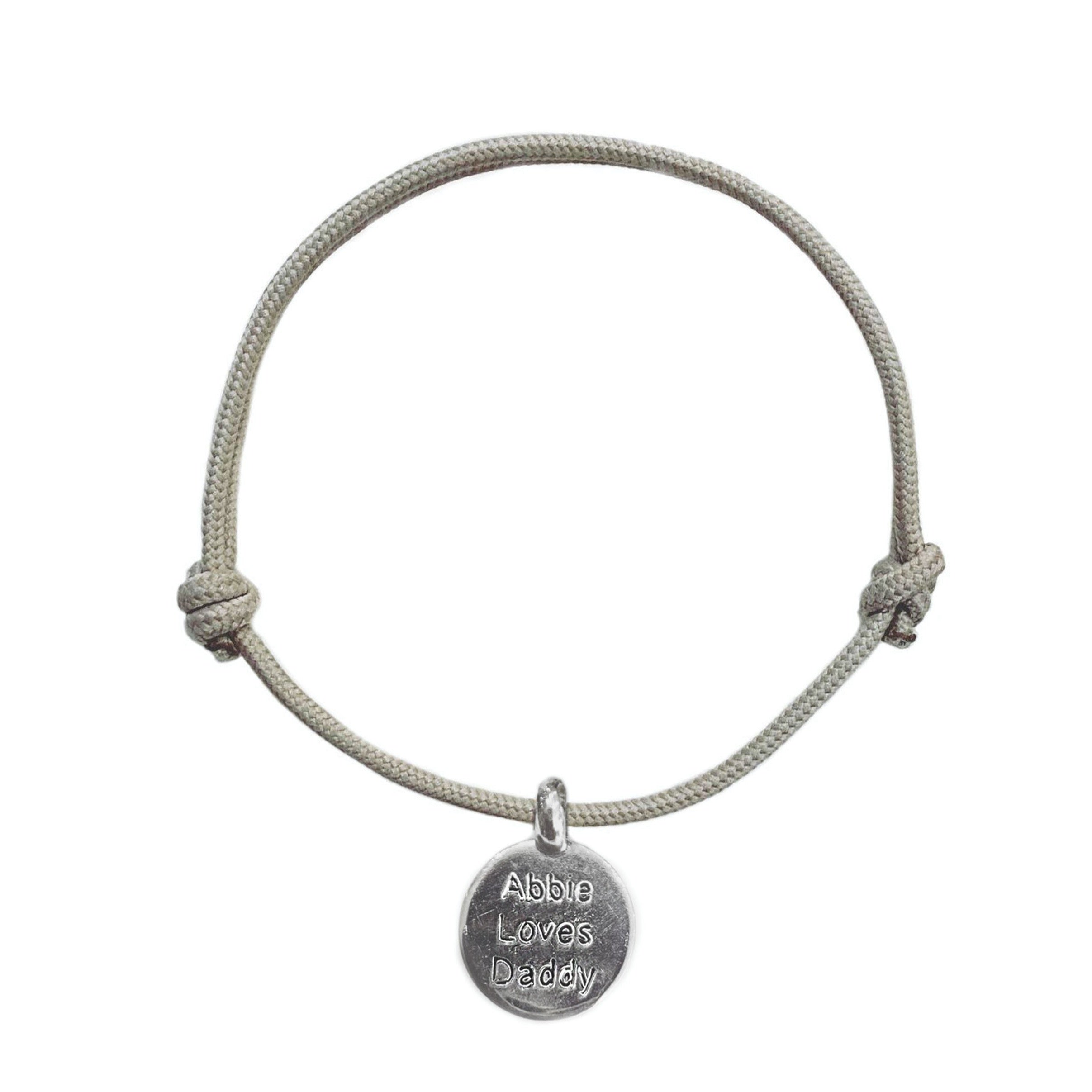 Personalised Disc Rope Bracelets