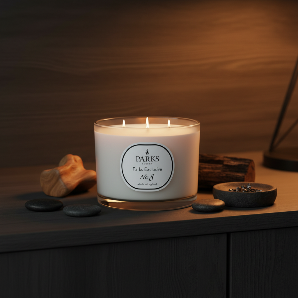 NO8 - FEU DE BOIS 380G 3 WICK CANDLE