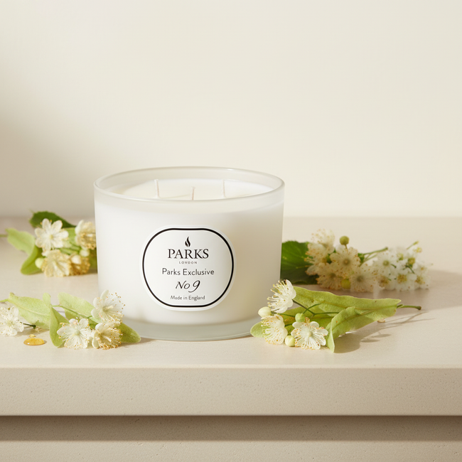 NO9 - LINDEN BLOSSOM 350G 3 WICK CANDLE
