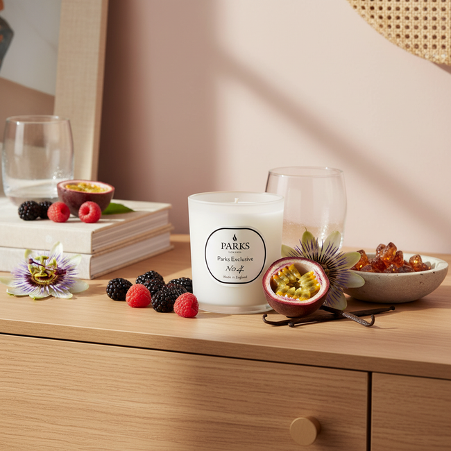 NR. 4 - KERZE PASSIBLUME, VANILLE & BEEREN 180G