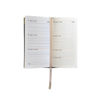 2026 Leather Portrait Pocket Diary - Week-to-View Planner- Black (PL-26)