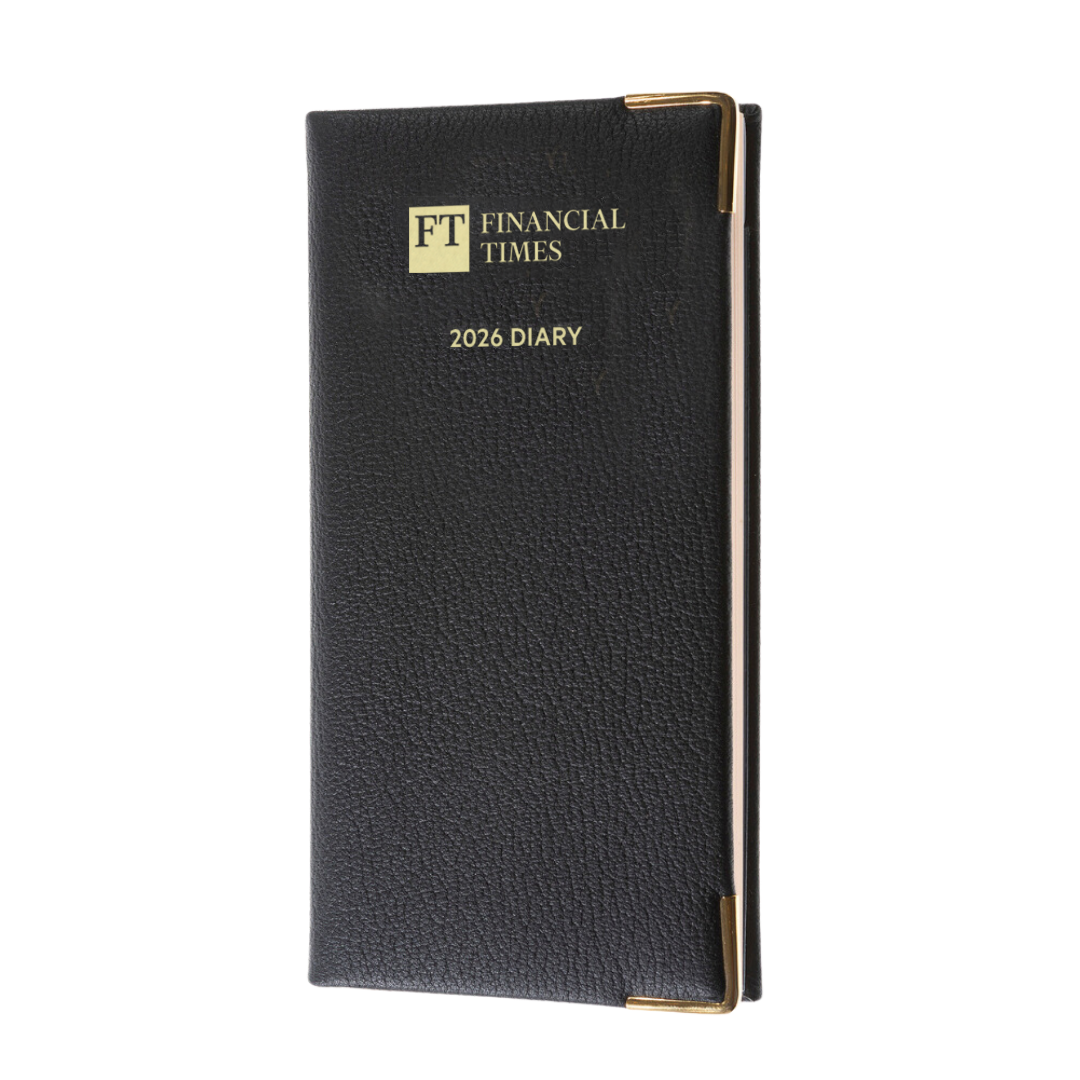 2026 Landscape Pocket Diary (Pink paper) - Week to View -  Black (PP-26)