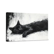 Black Cat Serenity Canvas