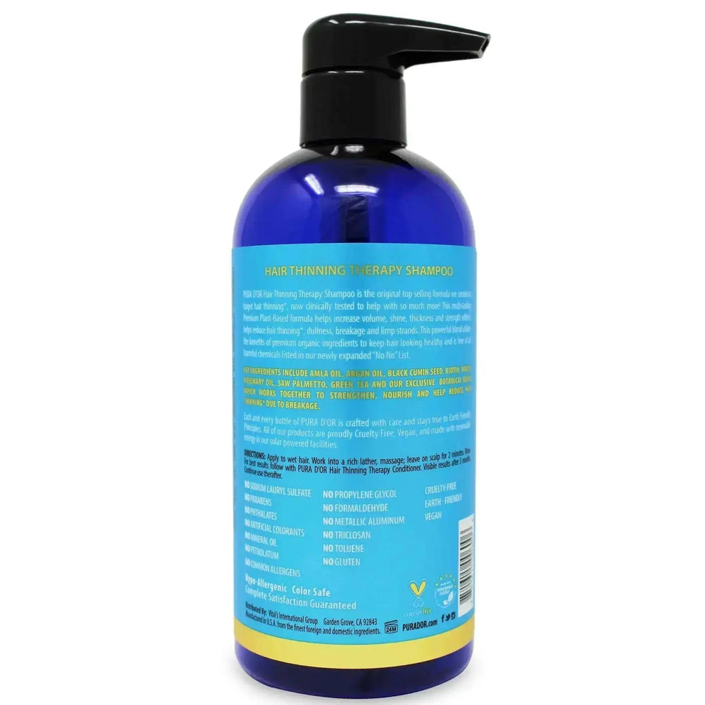 Shampoo for Hair Thinning & Hair Loss Treatment | Pura d'or by Ammuri