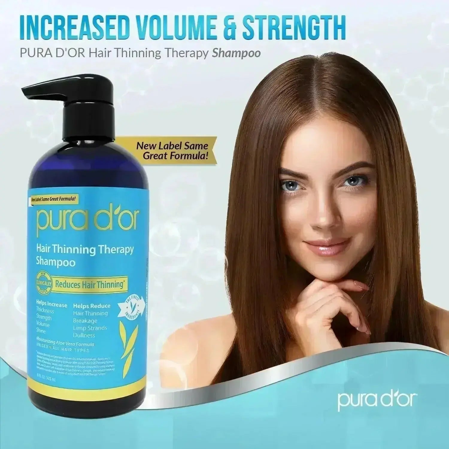 Shampoo for Hair Thinning & Hair Loss Treatment | Pura d'or by Ammuri