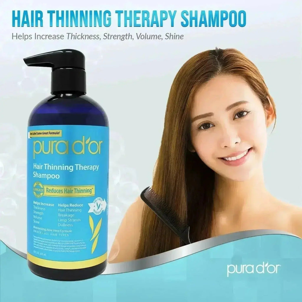 Shampoo for Hair Thinning & Hair Loss Treatment | Pura d'or by Ammuri