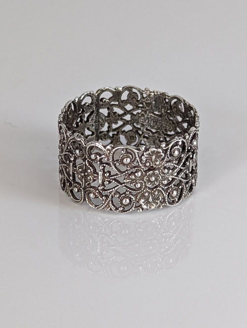 925 Silver Filigree Band – Artisan Ring for Him & Her