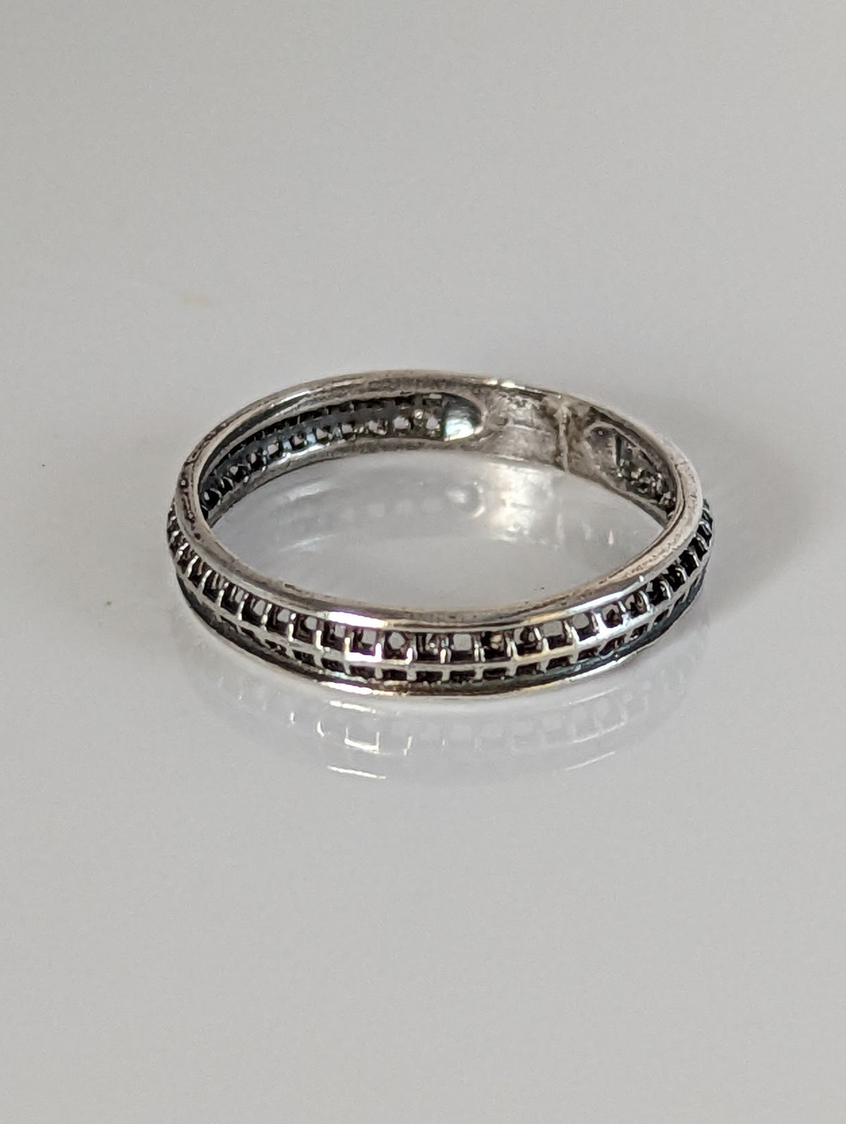 925 Sterling Silver Filigree Ring – Elegant Handmade Band for Nature Lovers