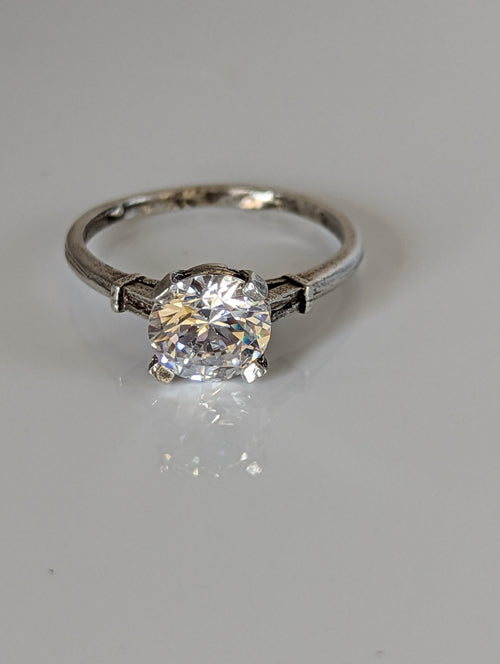 925 Silver Zirconia Ring – Handmade Elegant Sparkle for Any Occasion