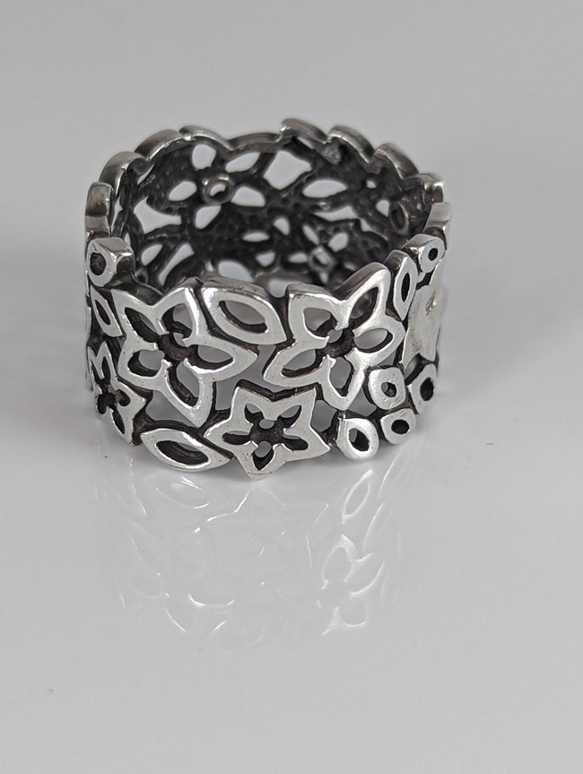 Silver Steed Filigree Ring 2