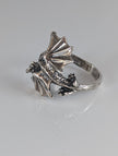 Silver Steed Fantasy Dragon Ring
