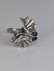 Silver Steed Fantasy Dragon Ring