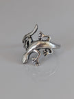 Silver Steed Lizard Ring