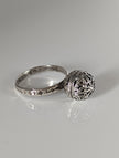 Silver Steed Large Unique Ball Handmade Silver Ring