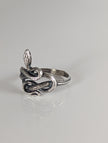 Silver Steed Snake Silver Ring