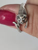 Silver Steed Jumping Cat Silver Ring