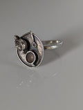 Silver Steed Tea Tray Silver Ring