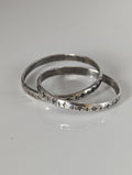 Silver Steed Two Interlinking Bands