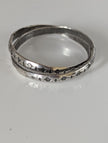 Silver Steed Two Interlinking Bands
