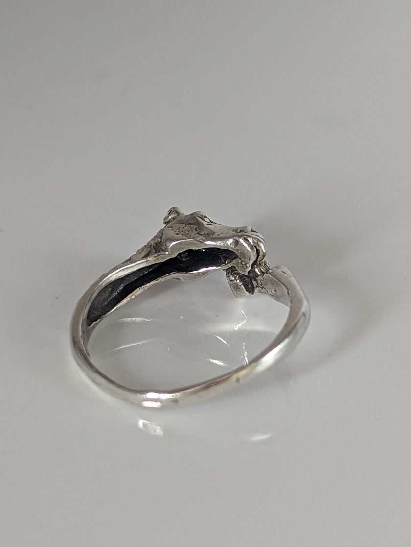 925 Silver Horse Head & Hoof Ring – Equestrian Gift for Him or Her