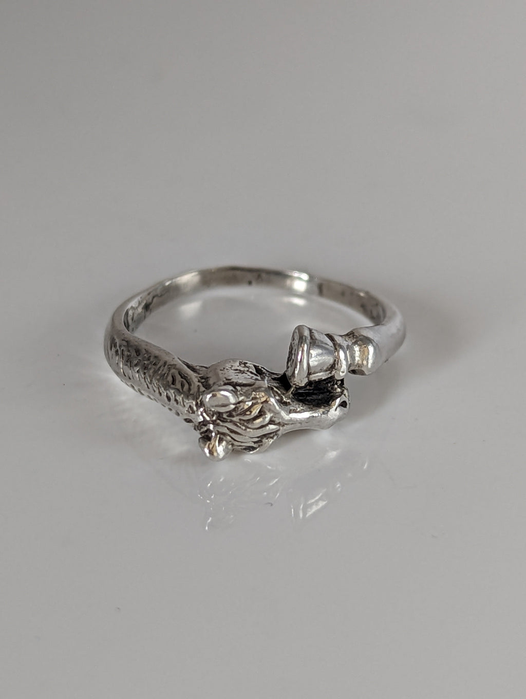 925 Silver Horse Head & Hoof Ring – Equestrian Gift for Him or Her