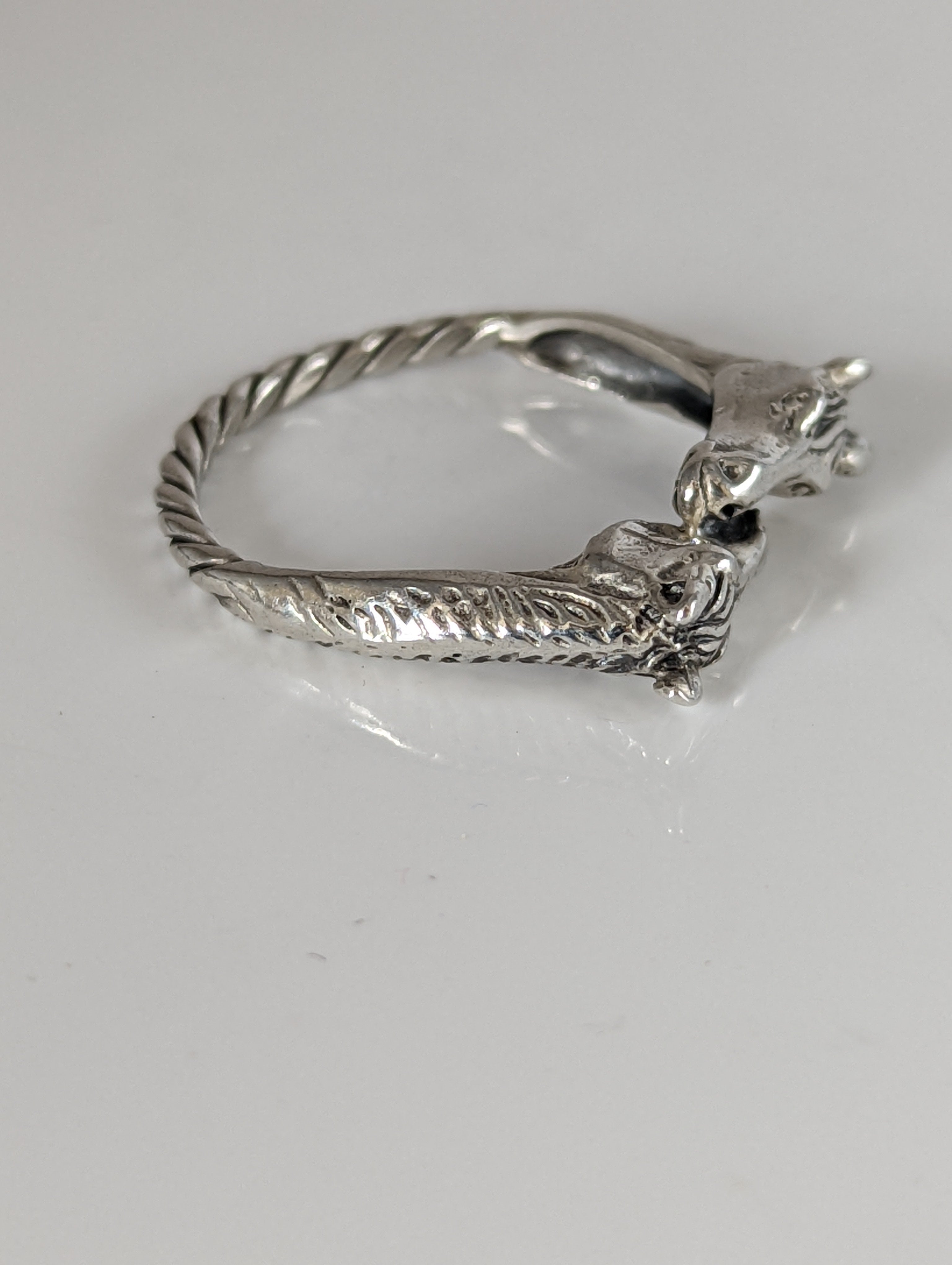 925 Silver Two Horse Heads Ring – Equestrian-Inspired Gift for Him or Her