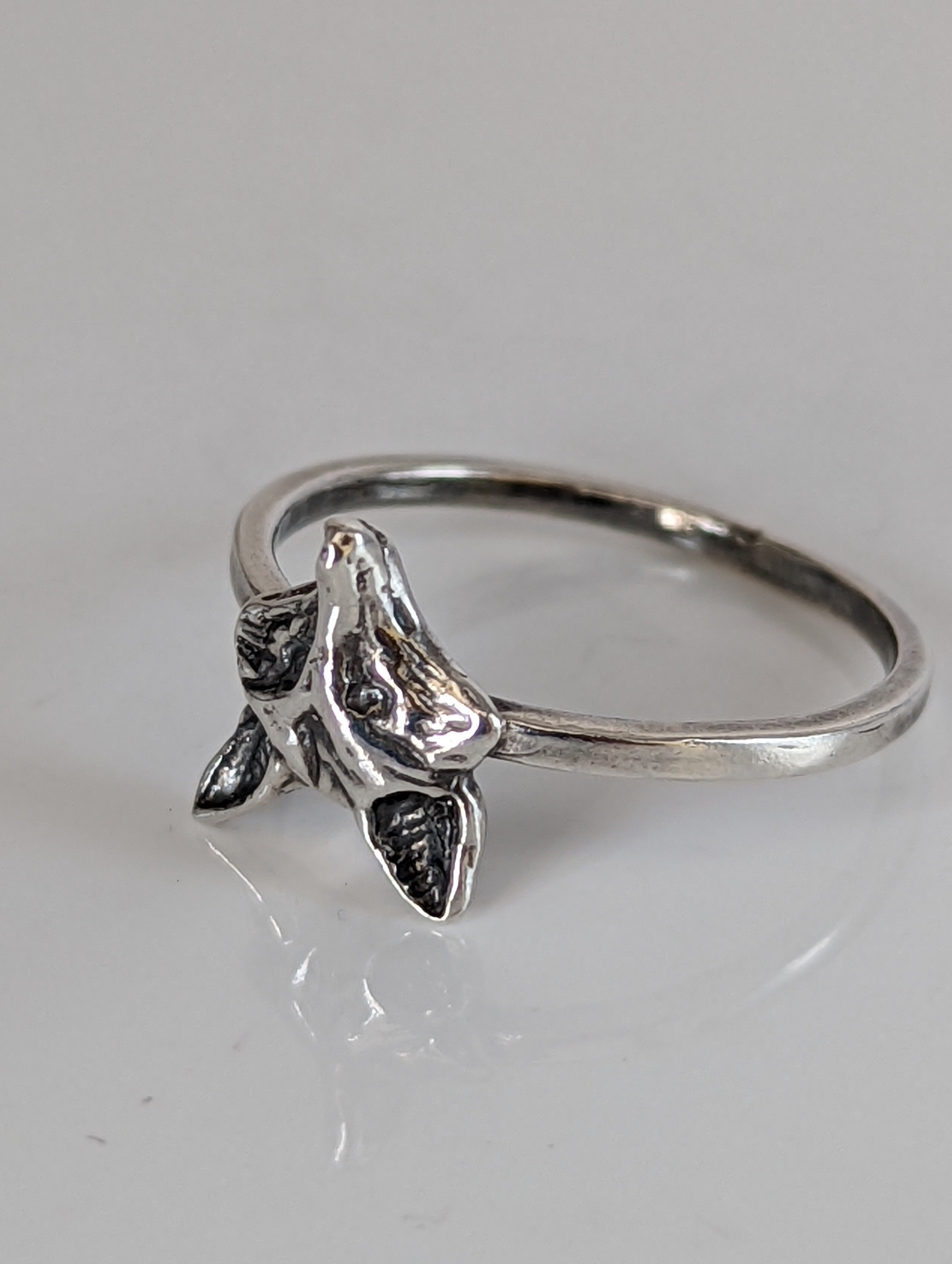 925 Silver Fox Ring – Nature-Inspired Handmade Gift for Animal Lovers