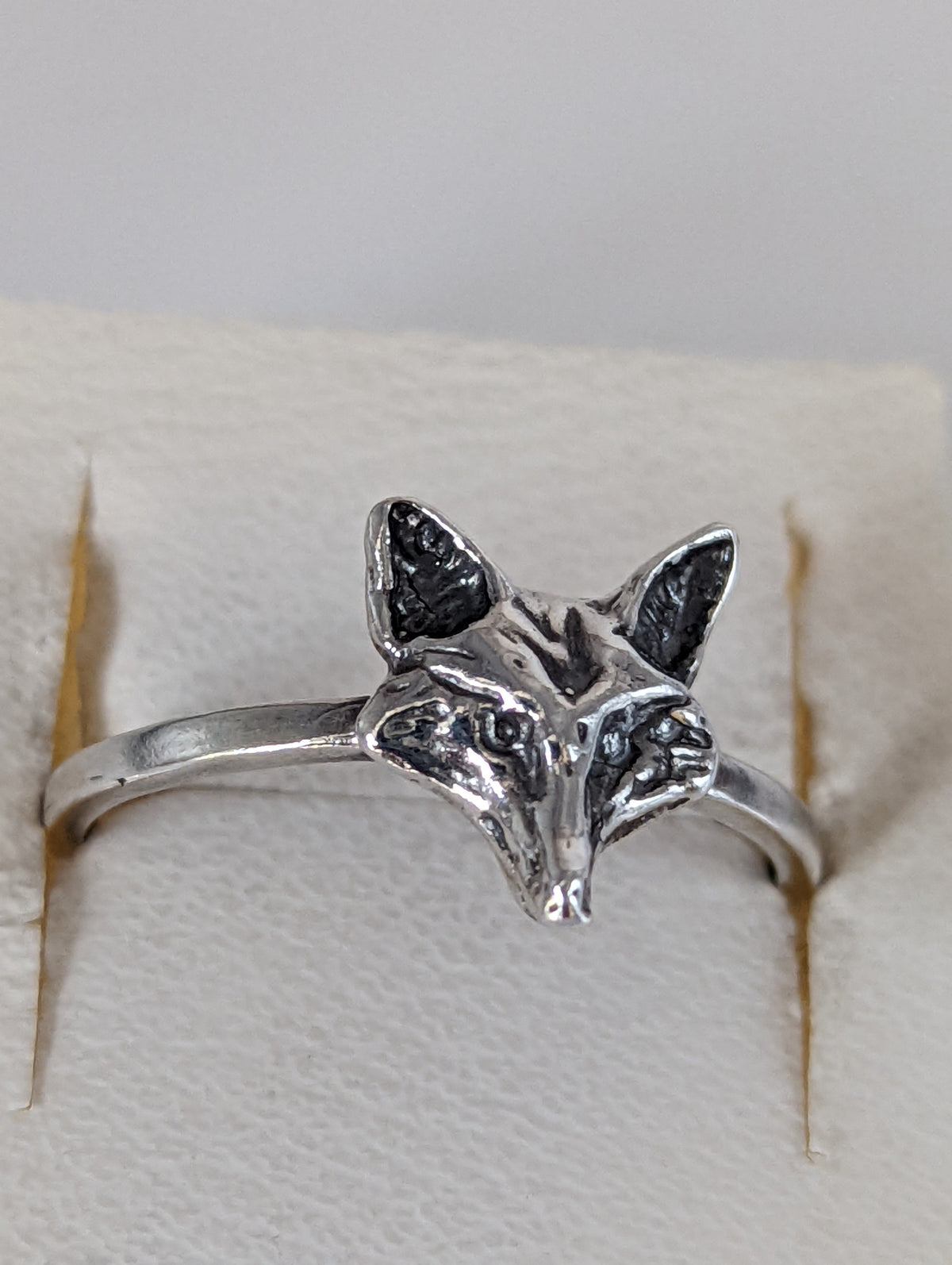 925 Silver Fox Ring – Nature-Inspired Handmade Gift for Animal Lovers